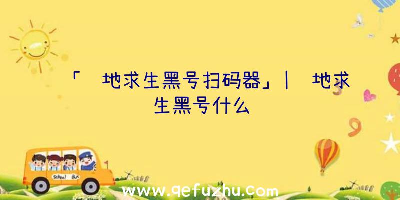 「绝地求生黑号扫码器」|绝地求生黑号什么